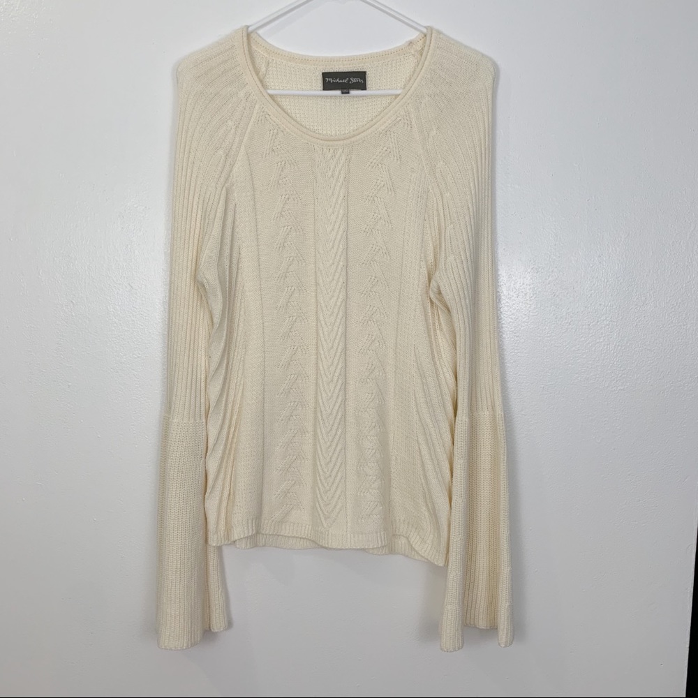 Michael Stars knit bell sleeve sweater size small